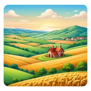 renaiisance spam meat countryside landscape  sticker