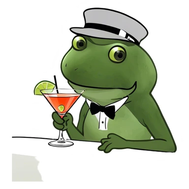 drinking at a bar sticker