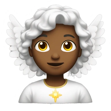 Angel with a vey bright halo sticker