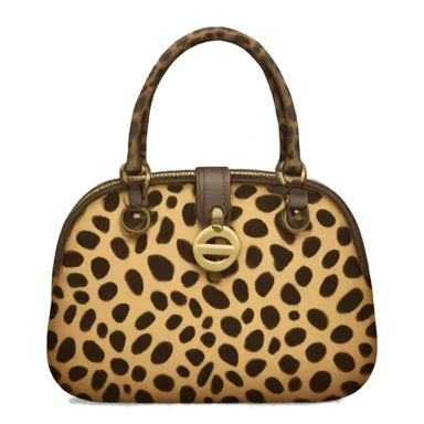 purse with cheetah print  sticker