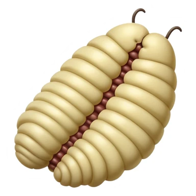 a giant maggot body sticker