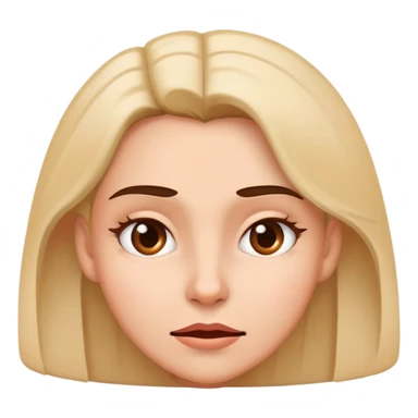 woman emoji with tricky mischievous face thinking expression sticker