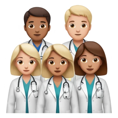 5 doctor staff sticker