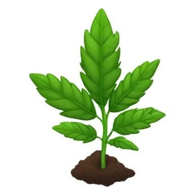Weed plant sticker