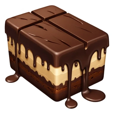 dark chocolate split sticker