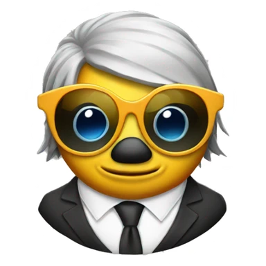 fish in a suit and sunglasses sticker