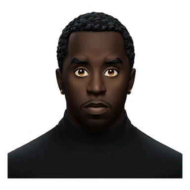 portrait of a dark-skinned male sticker