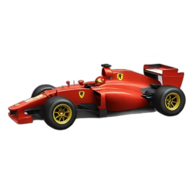 mario as ferrari formula one driver sticker