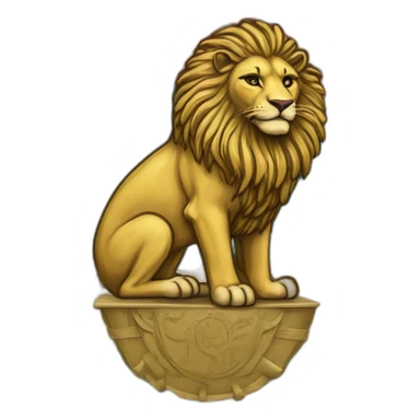 The flag of Iran in the Pahlavi period, or the lion and sun flag sticker