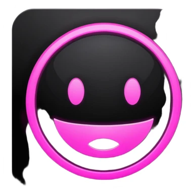 black pink world wide web icon sticker