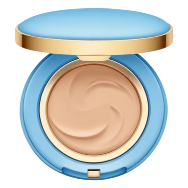 cushion foundation Pact in ligt blue color + wing sticker