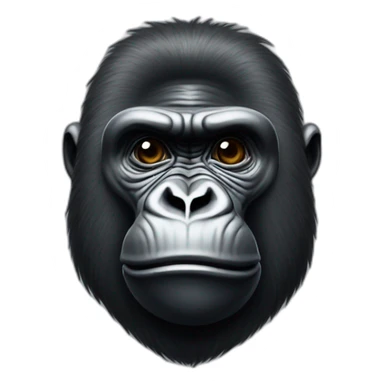 Gorilla sending a kiss sticker