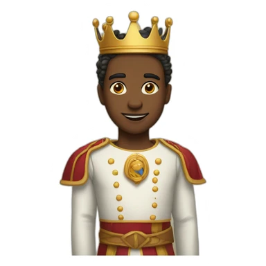 King anda four pupils sticker