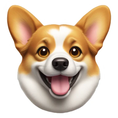 Corgi dog blinking sticker