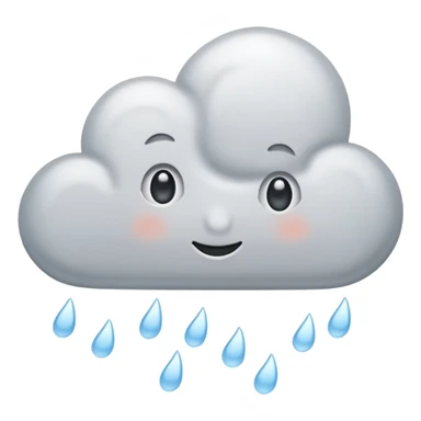 rainy day with soft clouds sticker