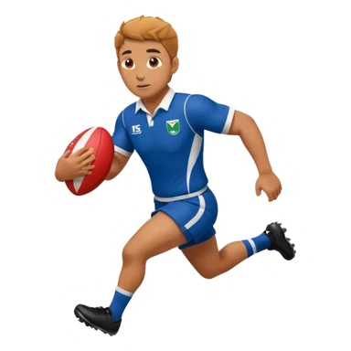 playing rugby  sticker