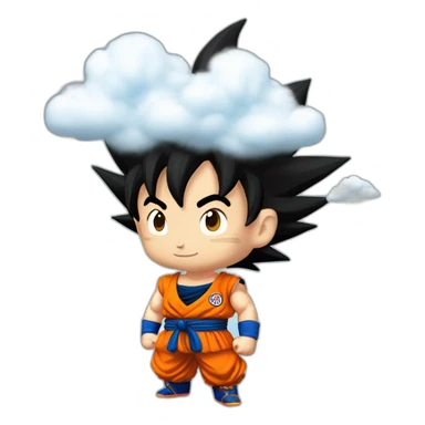 Goku sur le nuage magice sticker