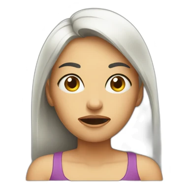 A disgusted women sticker