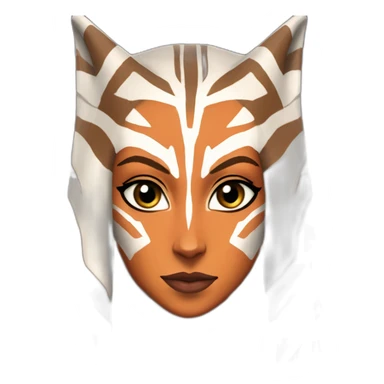 Sexy Ahsoka Tano (portrait, front facing) bikini (small horns) (clone wars season 7) sticker