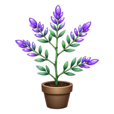 create a holographic lavender plant sticker