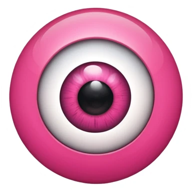 eyeball pink is my new apple sticker