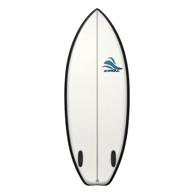 Pretty white surfboard sticker