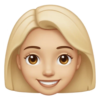 Smile mixed in with her eyes faded ￼ sticker