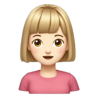 Yoo Jeongyeon Bob Hair sticker