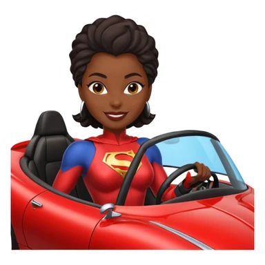 Bumblebee superhero black female’s sexy roadster car sticker