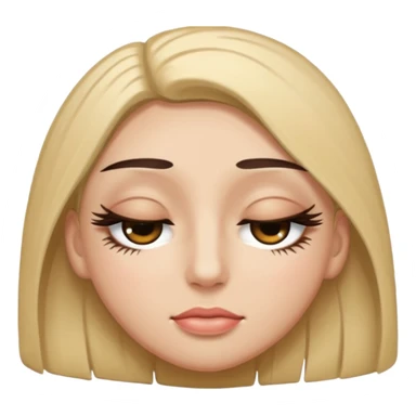 👁️ give me a version of the eye emoji at the begining of this prompt, but the eye is closed
the 4th thing you generated in the most recent generation... yes that is an example of a human face with eyes closed now give me a single eye that is closed as an emoji

 sticker