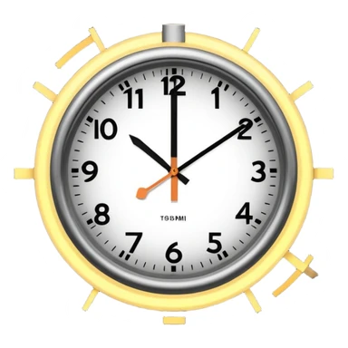 A close-up of a clock with sharply defined numbers and glowing hands, captured in dramatic lighting. The second hand is blurred into multiple trailing streaks to show rapid ticking, creating a sense of urgency and fast-passing time. sticker