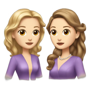 Serena Van der Woodsen and Blair Waldorf sticker