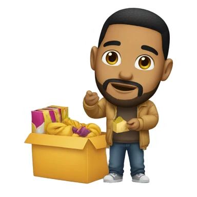 Drake selling something sticker