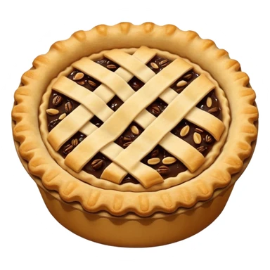 create a pie emoji, similar to a mince pie sticker