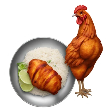 Tandoori chicken  sticker