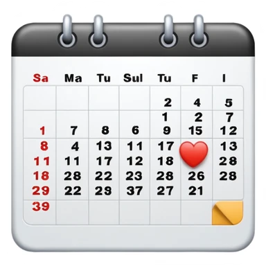 calendar NO days sticker