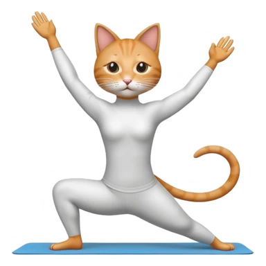 Gato yogin forte e magro sticker