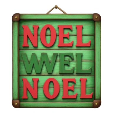 Sign "Oh Well Noel" sticker