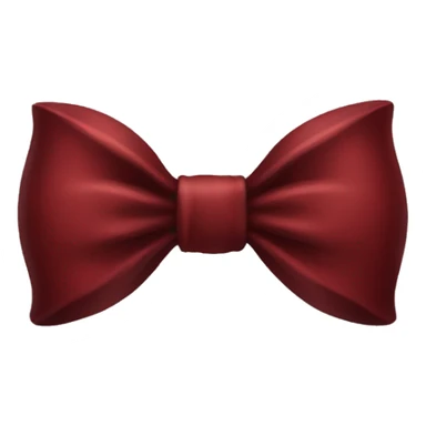 dark red bow sticker