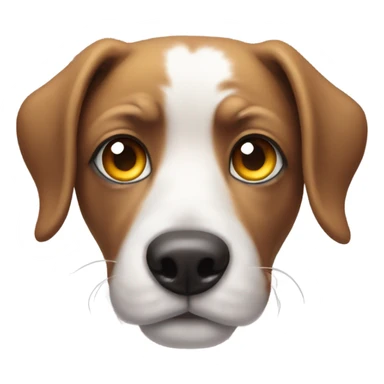 Dog with rainbow eyes  sticker