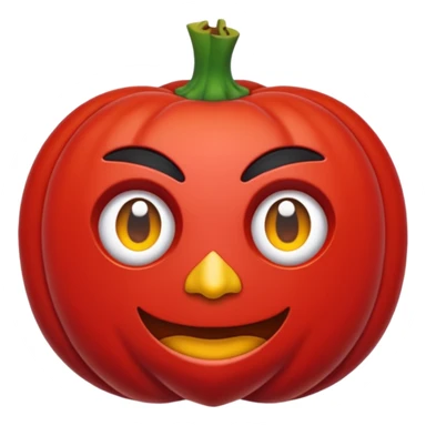 Kırmızı ince uçlu kolye şeklinde sarkaç sticker