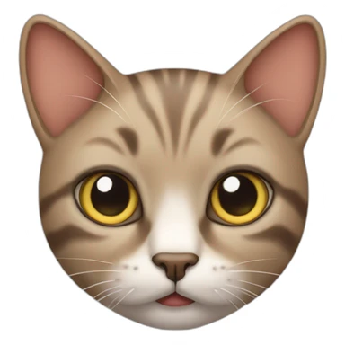 cat not caring about anything sticker