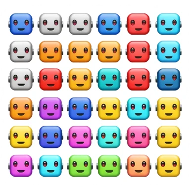 basic bot emojis sticker