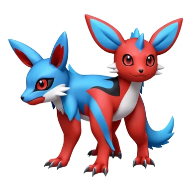  Cute Guilmon-Latias-Umbreon-Fakémon-hybrid-creature (full body)  sticker