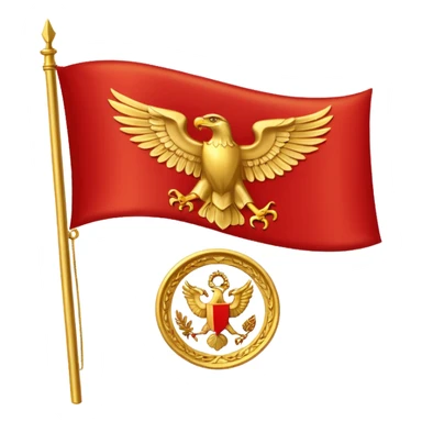 roman empire flag sticker