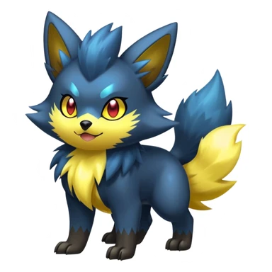 Manectric-Zorua-Yamper-Fakémon-hybrid-creature (full body)  sticker