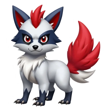 Zorua-Zangoose-Obstagoon-Absol-hybrid-fusion, full body sticker