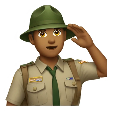 salute scout sticker