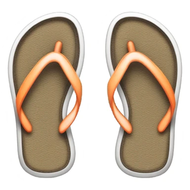 Flip flop with teeth  sticker