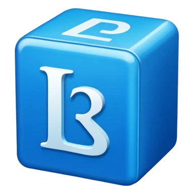 The letters LR in a blue box 2D sticker